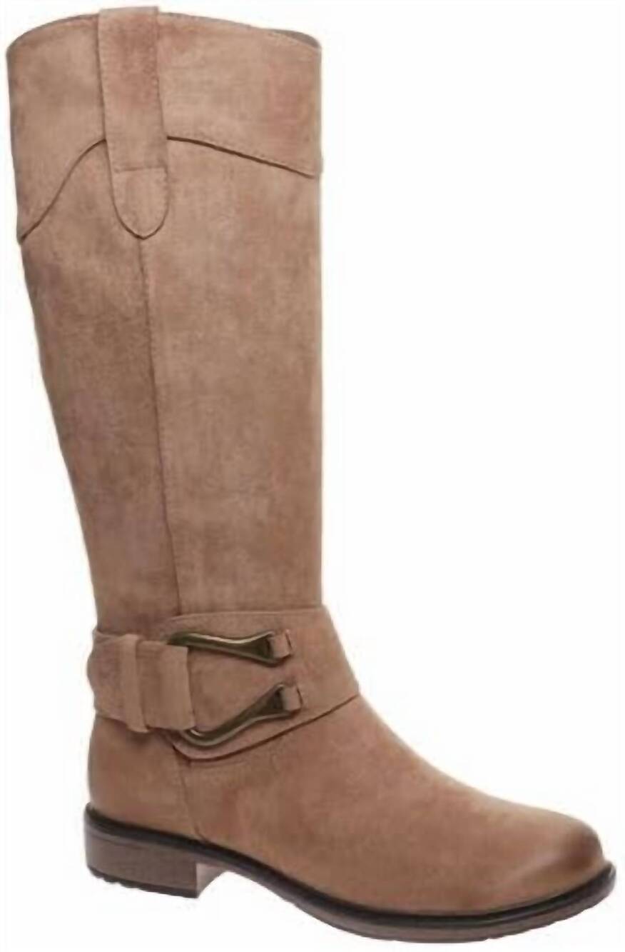 NEW PIERRE DUMAS women's barcelona-31 tall boot in taupe